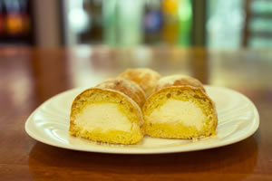 Pão de leite ninho recheado